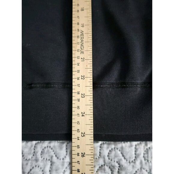 Reigning Champ Womens Black Hoodie Embroidered Spell Out Black Large - Picture 7 of 7